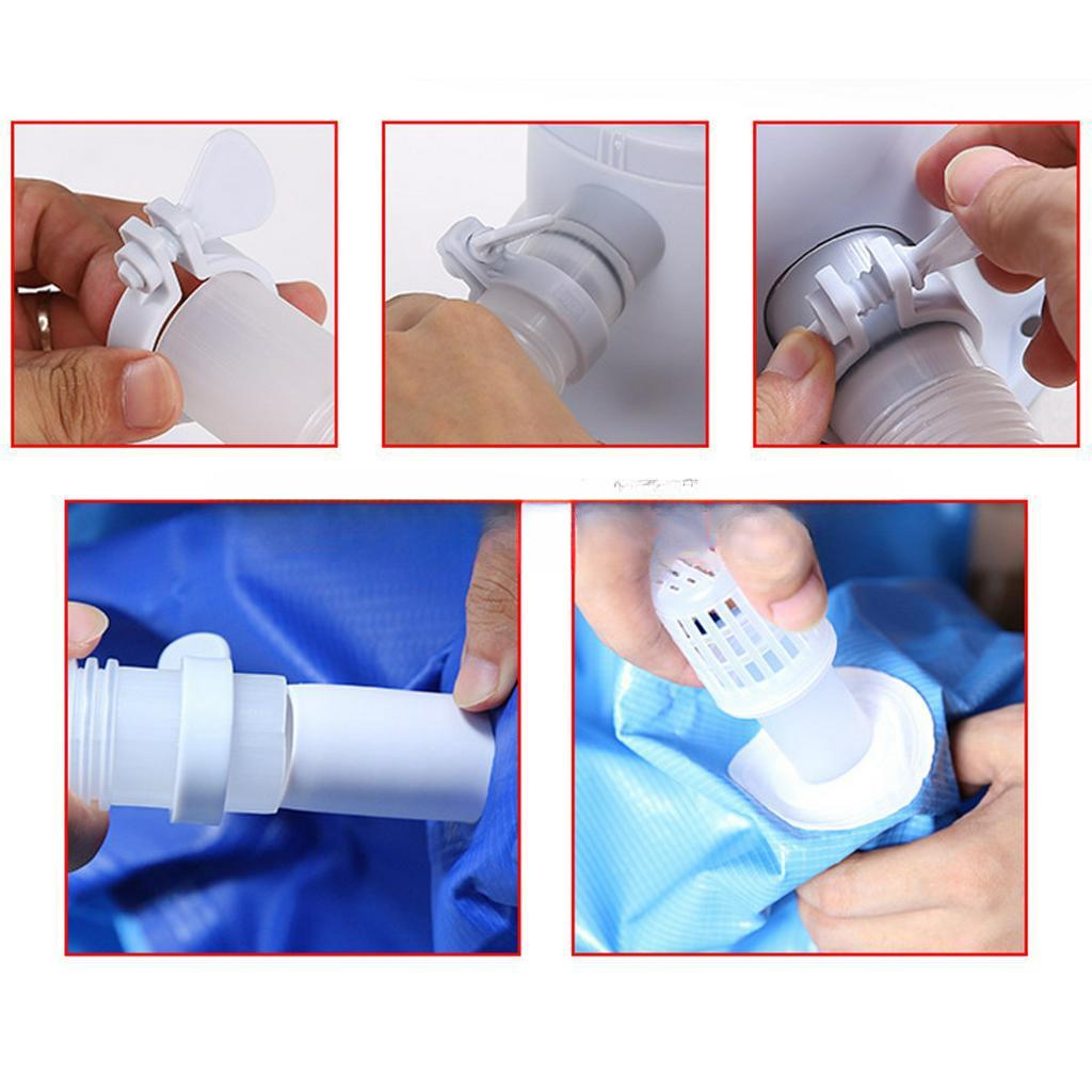 220V 330GAL Swimming Pool Filter Pump Circulation Pump Siphon Principle Swiming Pool Purifier Replaceable Core 20W