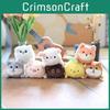Adorable Plush Keychain Cute Cat Dog Bag Charm Fluffy Animal Doll Perfect Gift