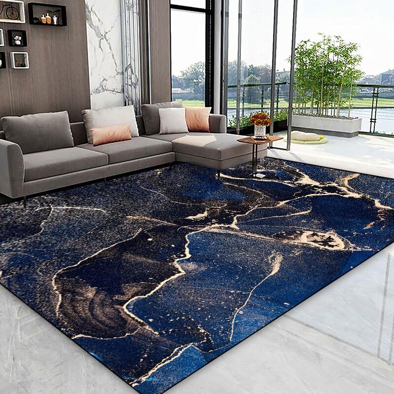 European Style Abstract Carpet for Living Room Luxury Home Decoration Non-slip Large Area Rugs Bedroom Washable Sofa Floor Mats