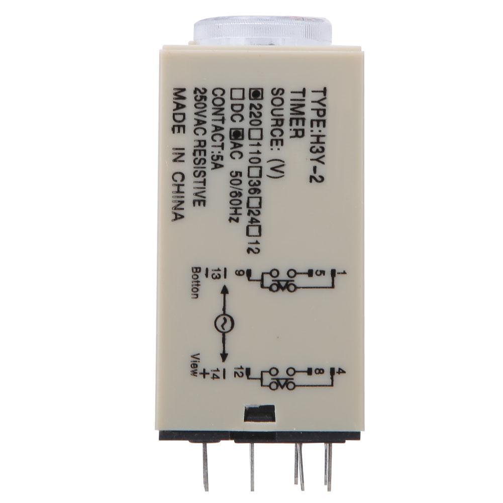 Time Relay H3Y2 8 Pin Adjustable High Accuracy Home Appliances Electrical Supplies 010s220VAC