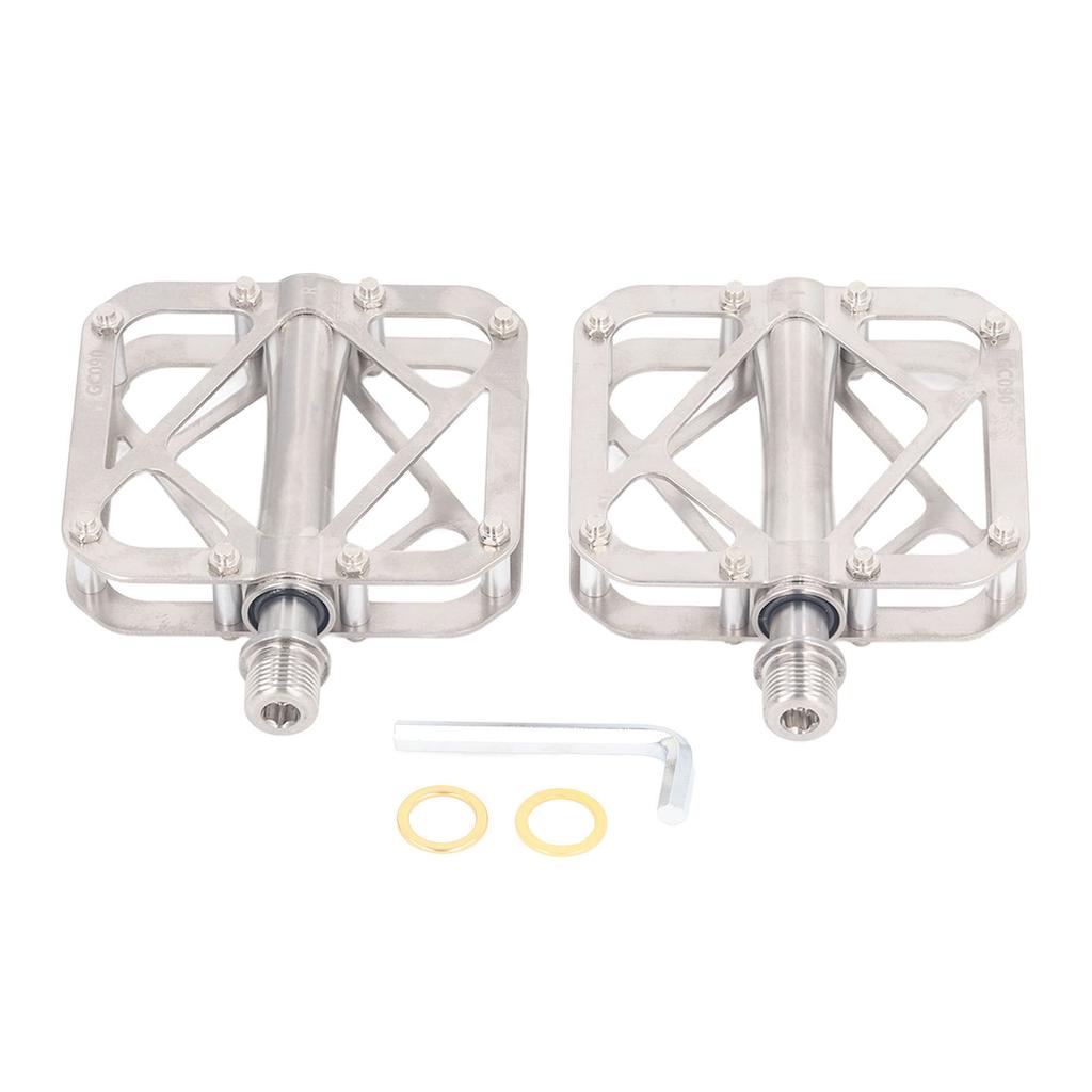 Bike Bearing Platform Pedals Metal Lightweight Sealed Bearings Universal Thread Mountain Road Bicycle Pedals