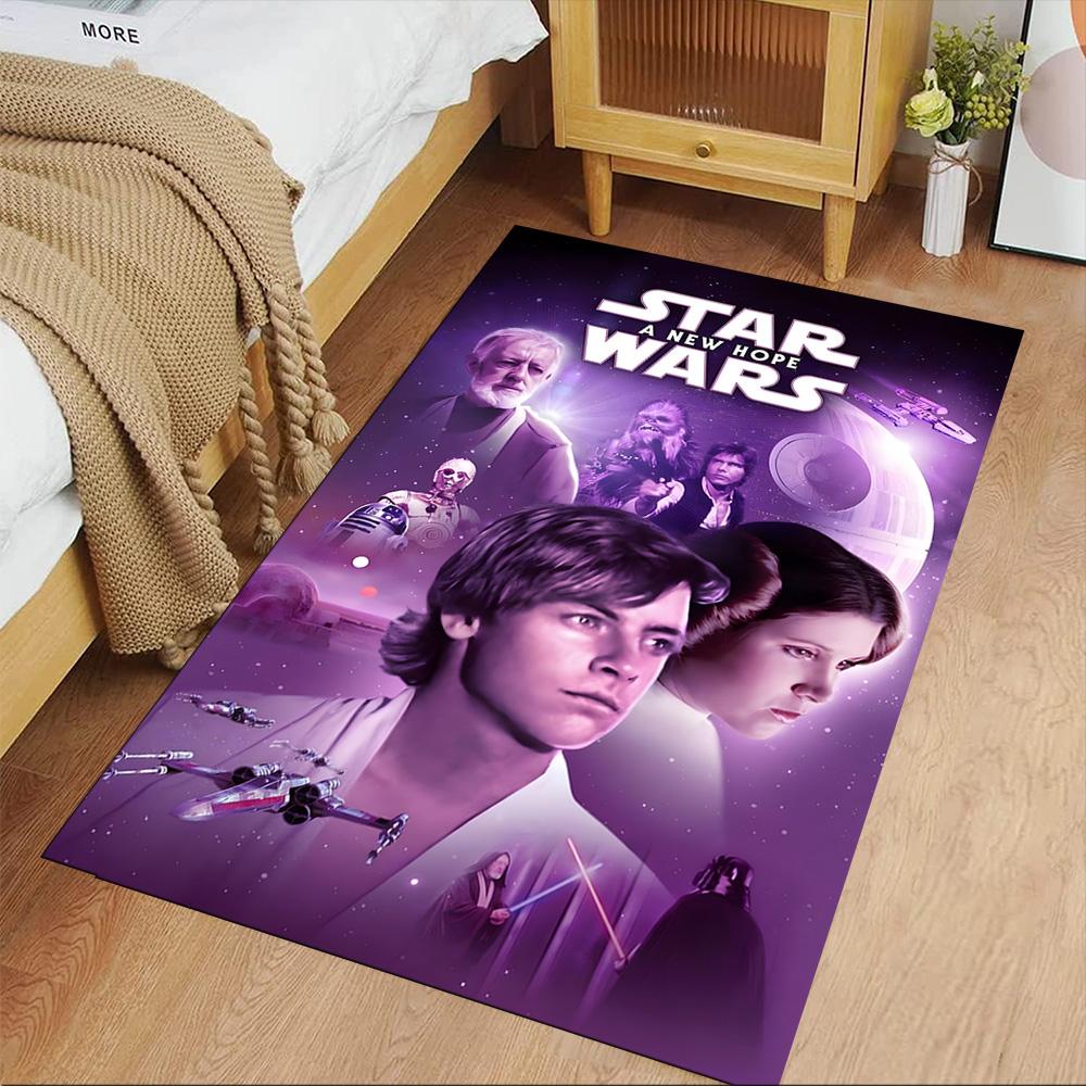 Star Wars Floor Rug Office Rug Suitable for Living Rooms Balcony Hallway Study room Anti-slip Rug Anime Office Decor