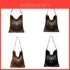 Retro Suede Leather Handbag For Women With Large Capacity And Embroidered Style
