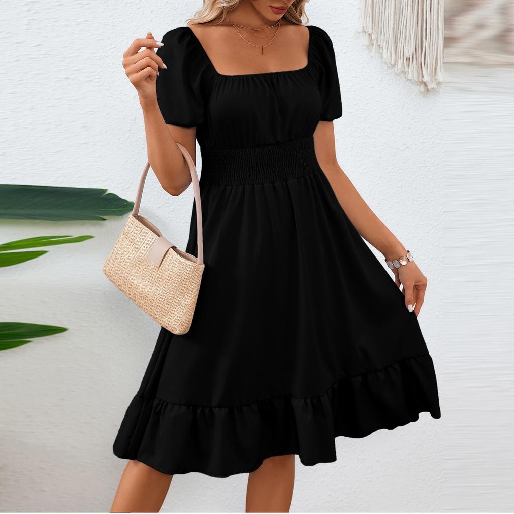 Women's Long Dress Maxi Dress Casual Dress Chiffon Dresses Swing Dress Casual Mature Outdoor Daily Date Ruffled Short Sleeve V-neck Dress