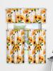 3D Floral Pattern Digital Print Kitchen Valance