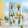 Biene Maja Customize Text Beach Towel Super Soft & Absorbent Suitable for Swimming Gym Camping Yoga Vacation