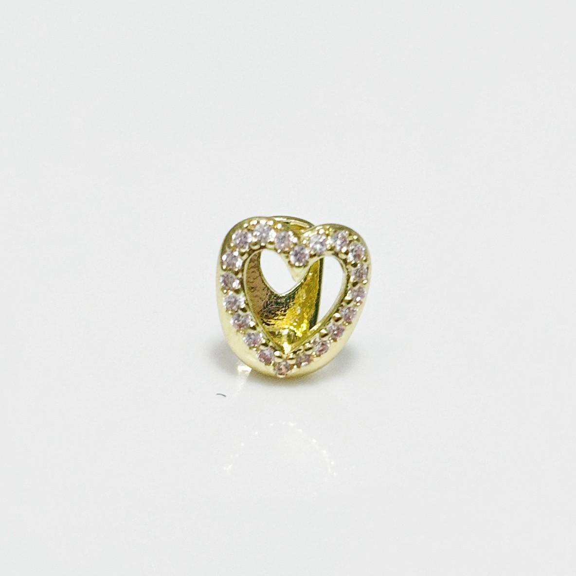 Niche Design Heart-Shaped Hip Hop Tooth Ornament