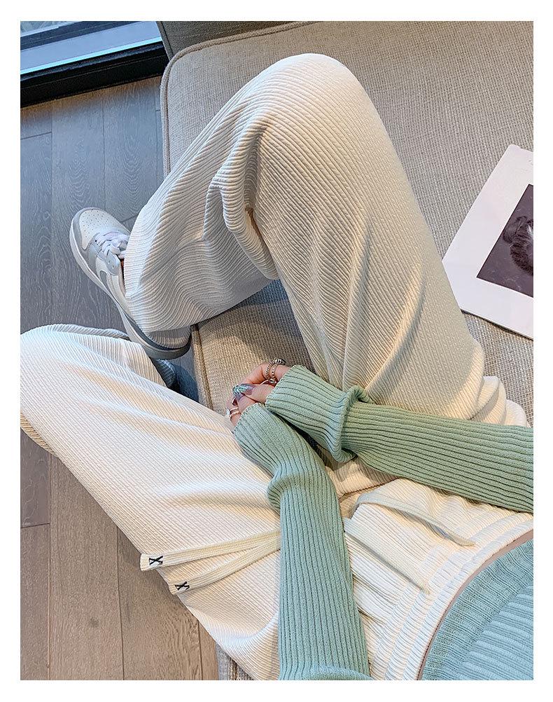 Pantaloni largi cu dungi Meteor pentru femei, casual, pentru primăvară și vară