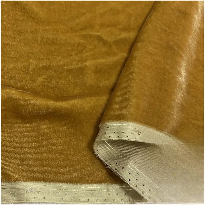 Țesături din Catifea de Mătase 100x140cm Pentru Rochie Cheongsam Fustă Costum Cusut DIY Catifea Aurie Reală Material Prietenos cu Pielea
