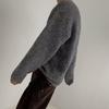 Mohair Knitted Sweater Men's Autumn Korean Trend Casual Lazy Style Pullover Sweater Loose Crew Neck Top