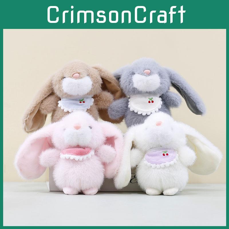 Adorable Plush Rabbit Pendant With Soft Pp Cotton Filling For Cute Bag Decoration