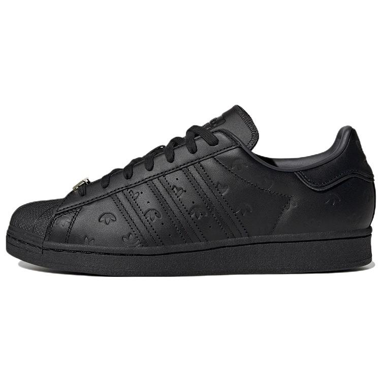 adidas Superstar Allover Debossed Trefoils - Black Men s GY0026 EU 46
