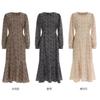 Shop   Women S Shabet Square Spring Chiffon Long dreSS Brown Pic Wdr 11817     Z