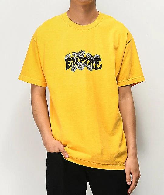 Empyre Mens Taking Out The Rats Yellow Streetwear Tee Shirt New XL M