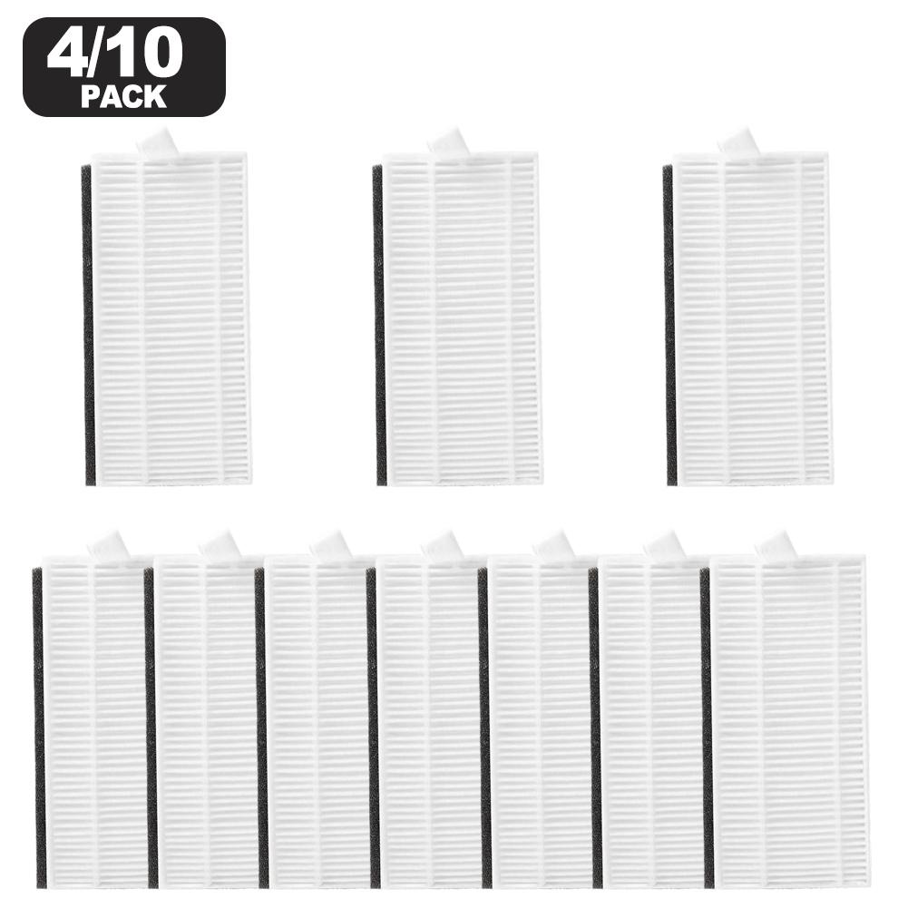 Filter Kit For Liectroux LILIN X6 Replacement Washable Filter 4/10 Pack Included Robotic Vacuum Cleaner Sweeper Accessories