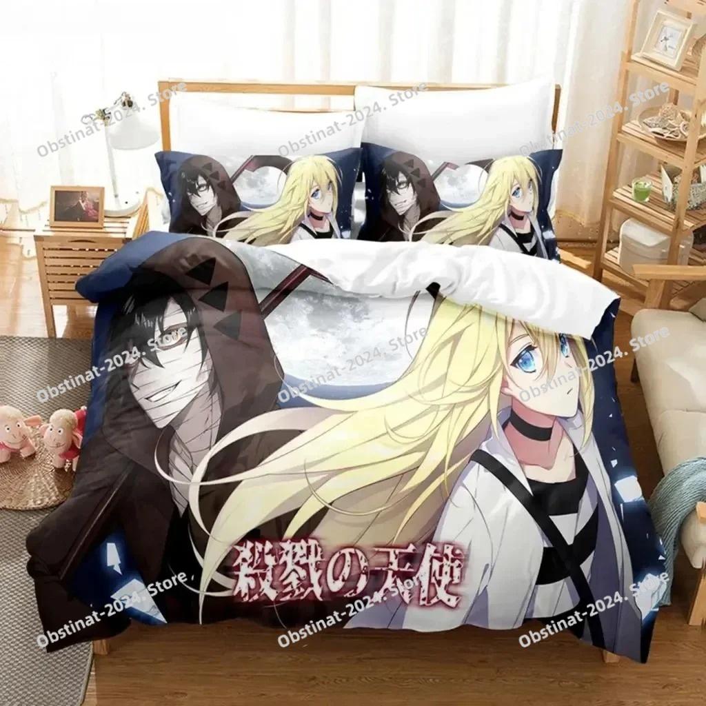 Anime Angels of Death Bedding Set Boys Girls Twin Queen Size Duvet Cover Pillowcase Bed Kids Adult Fashion Home Textileextile