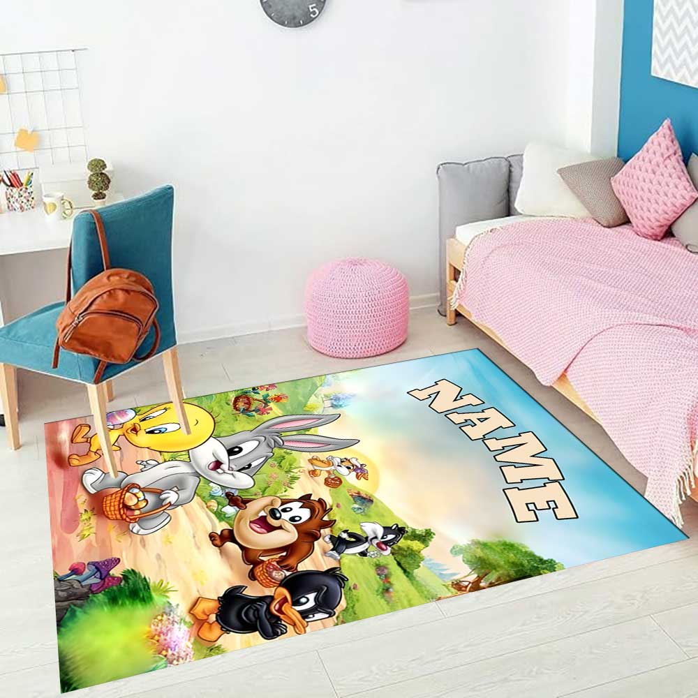 Warner Bros. Funktioniert (46) Personalisieren Sie Ihren Namens-Teppich, Ihr Bürostuhl-Kissen, Ihr Geschenk für Schlafzimmer und Wohnzimmer zu Hause.