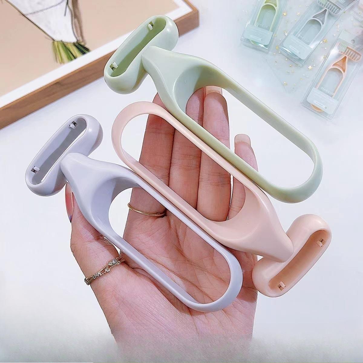 

Бритва для женщин с мягкими подмышками и ногами для бритья волос - без черных точек - макролезвие для носа и бровей фиолетовый