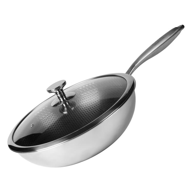 Takumizima 32cm 304 Stainless Steel Wok