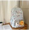 Schoolbag new cute cartoon dog printed backpack female student gift large capacity shoulder pain bag light casual schoolbag