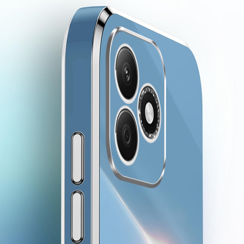 XINLI For Honor X60i 5G Case TPU Phone Cover with Electroplating Frame