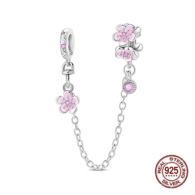 100% Copper Original Stars Moon Flower Safety Chains Spacer Beads Charms Fit 3Mm Bracelet Diy Jewelry Guardian Gift