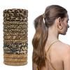 Aesthetic Leopard Print Scrunchies Elastic Hair Rope Set of 5 French Hair Elastic Absorbent Hair Tie for After Bath Use