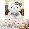 Adorable Kt Cat Plush Toy Soft Hello Kitty Doll Cute Bow Design For Collectors