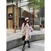 Fashion Coats for Women Patchwork Furry Long Sleeve Bandage Outwear Korean Y2k Clothing Korean Temperament Solid Color Jackets