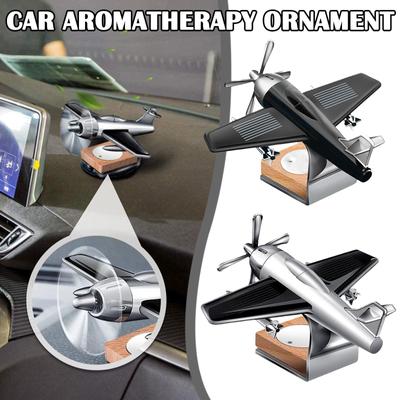 Auto-Aromatherapie-Diffusor, Flugzeug, Solarflugzeug mit Lufterfrischer, Autoduft, einzigartiges Innenzubehör, Ornament