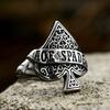 Nowy Kreatywny Design Wysokiej Jakości Pierścionek z Kartą Pikowego Asa Dla Mężczyzn Punk Hip Hop Dropshipping Biżuteria