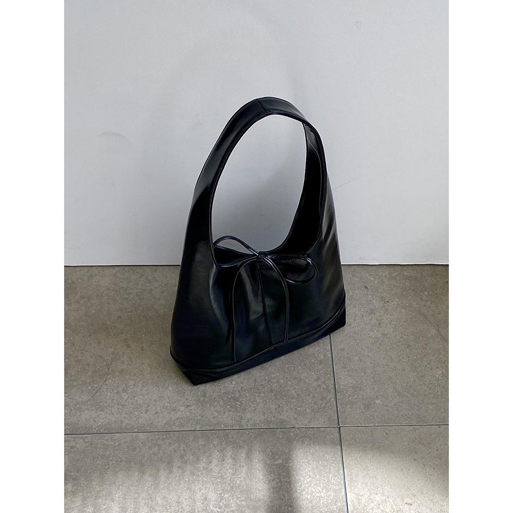 IELGY Female Bag Korean Version Bow Large Capacity Tote Bag Portable Shoulder Bag