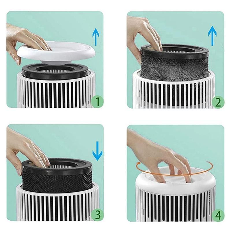 

Air Purifier HEPA Filter Replacement Filter for TaoTronics TT-AP001 Activated Carbons Filtration Eliminate Odors China Mainland