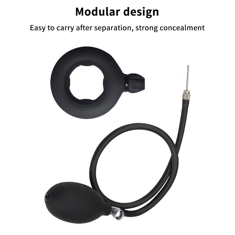 Inflatable Penis Ring For Sex Men Delay Ejaculation Erection Cock Lock Bondage Adult Masturbation Toys