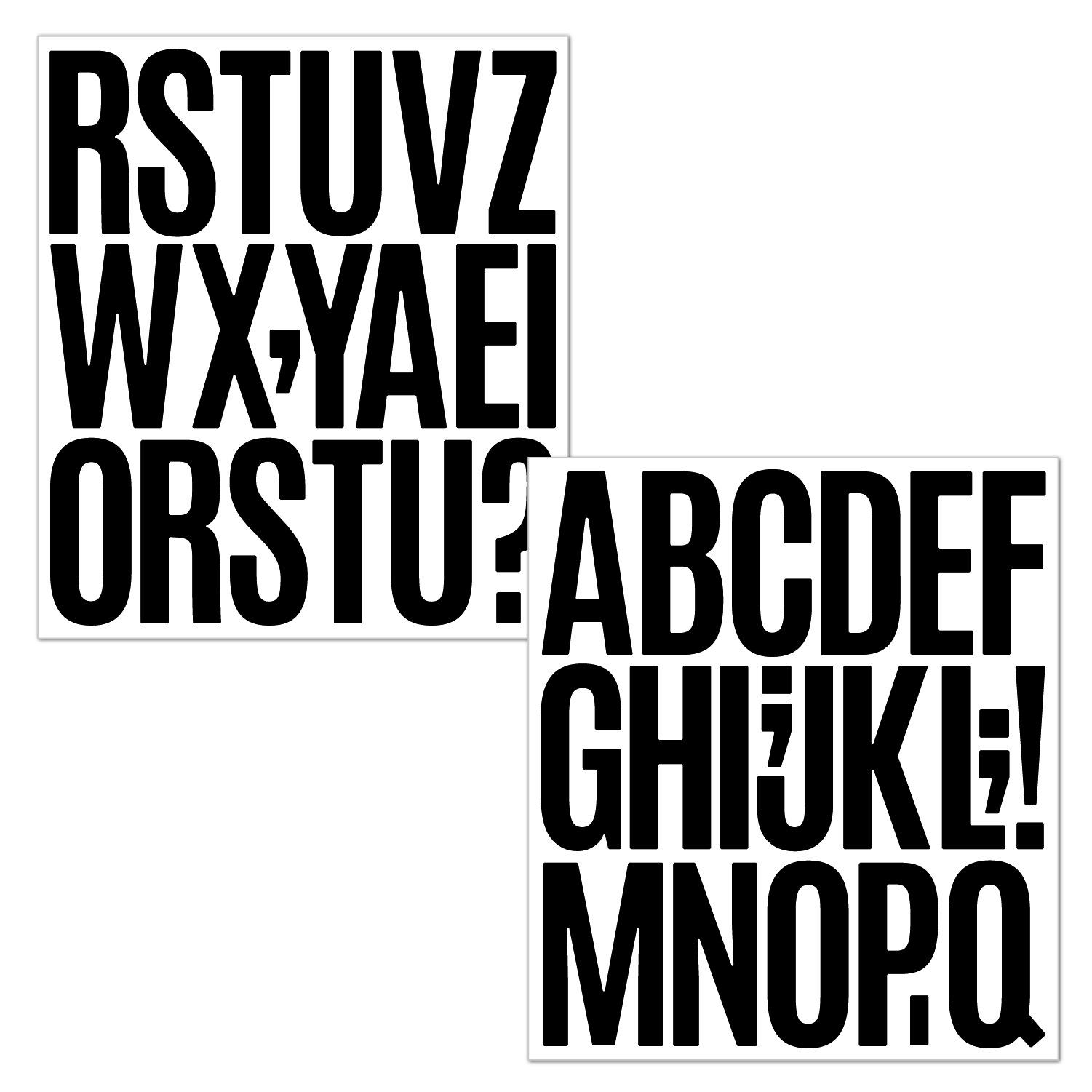 

3-inch Letter Sticker DIY English Decorative Mailbox Car Pull Flag Waterproof Creative Digital Letter Sticker 22*25cm