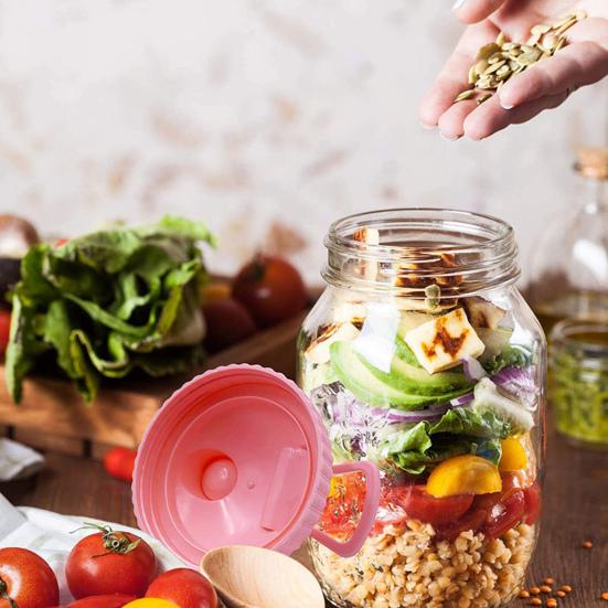 Mason Jar Cover Versatile Pour Spout Lids Wide Mouth Mason Jars