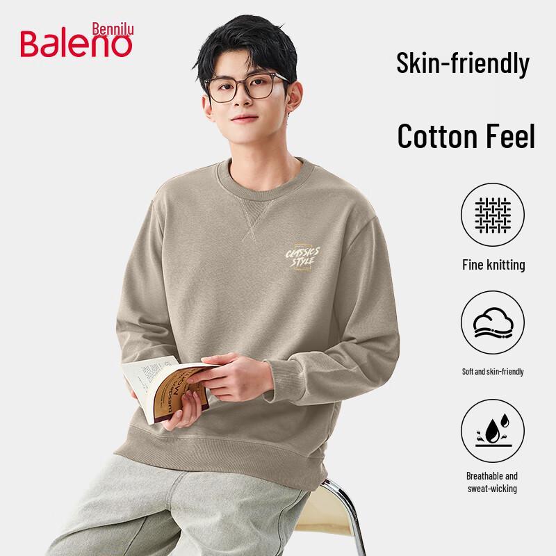 

Baleno Men s American Fashion Heavyweight Crewneck Sweatshirt M