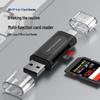 Type-C Four-in-One Multifunctional Card Reader: SD/TF, Mobile & Computer OTG Adapter