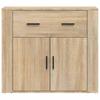 vidaXL Sideboard Sonoma-Eiche 80x33x70 cm Holzwerkstoff