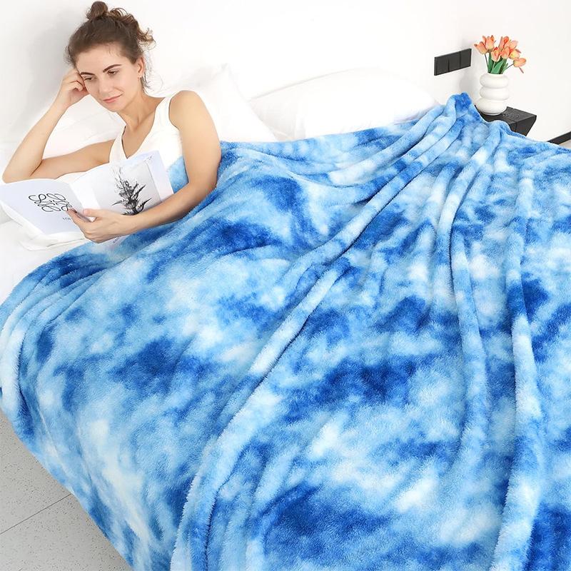 Manta, Manta de Felpa Tie Dye, Manta Cálida