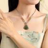 Hetian Jade Maitreya Buddha Anhänger Halskette – Damen Lanyard Schmuck