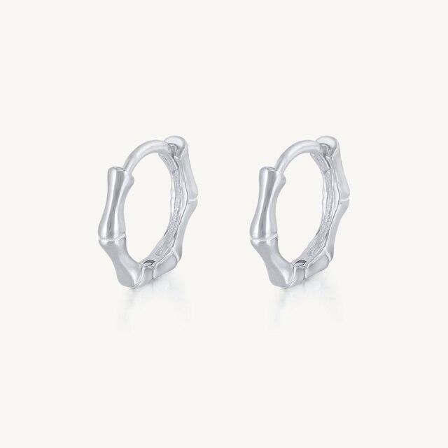 

Серьги-кольца Canner Simple Knuckle Circle для женщин из стерлингового серебра 925 пробы, серьги-кольца, свадебные украшения серебряный