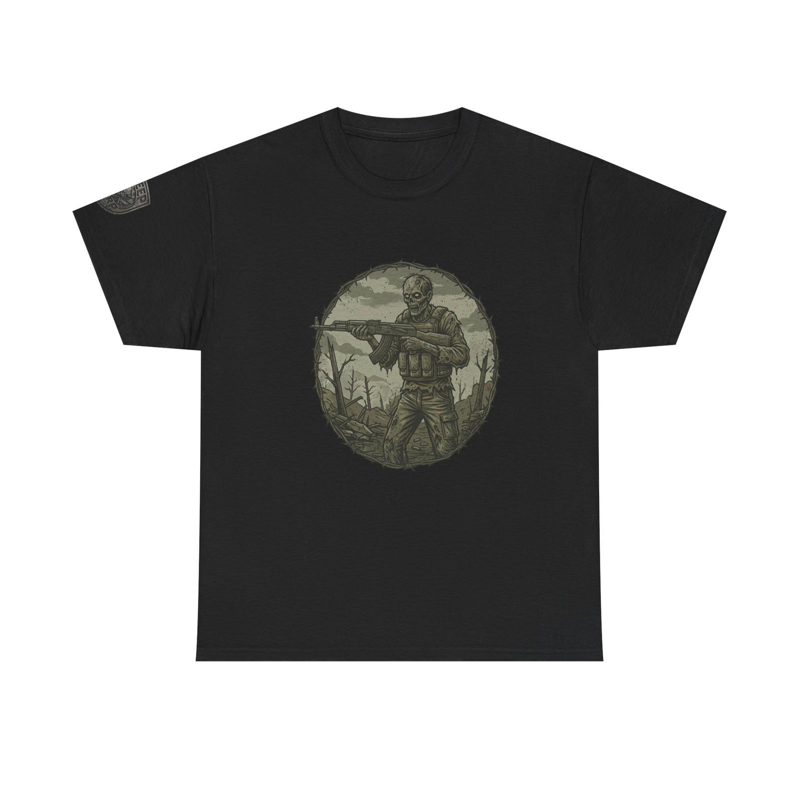 KREEP KORP Zombie Soldier Illustration Tee | Military Tactical S разноцветный