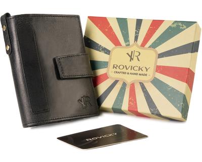 Men's Leather Wallet In Retro Style - Rovicky