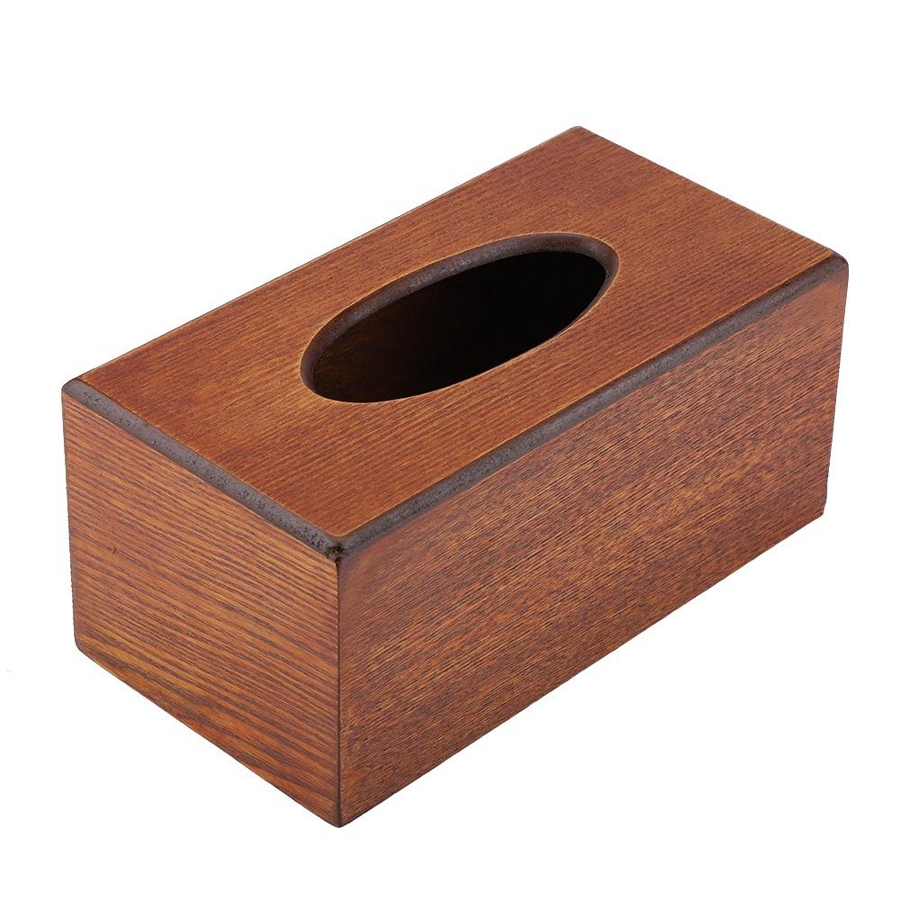 Tissue Box Napkin Holder Case Paper Box Container Elegance Wood Storage Box Hotel Home Decoration Bedroom Kitchen Accessories