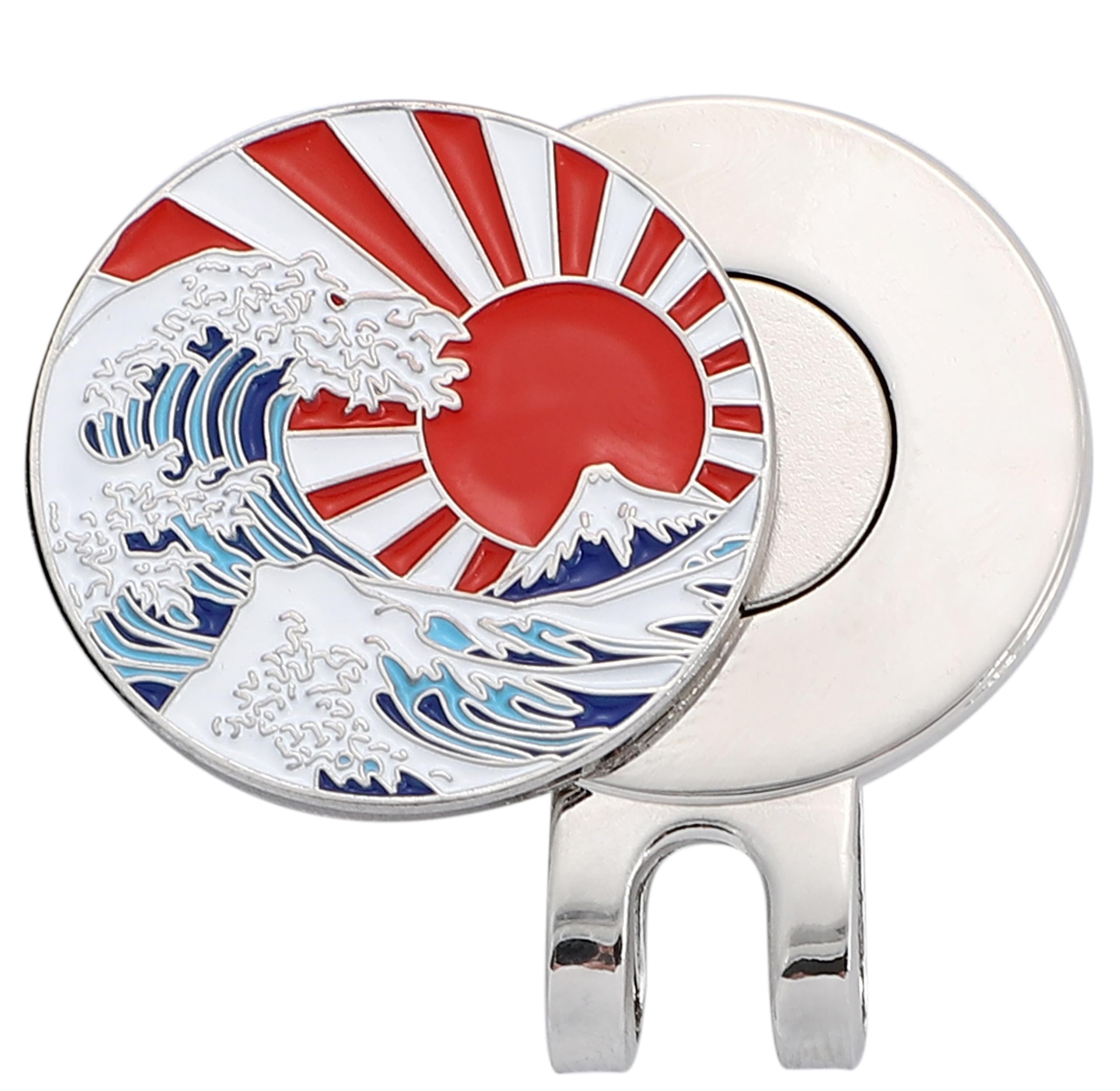 

Magnet Golf Marker with Hat Views of Mount The Great Wave Off Golf Competition E0004 Clip, Thirty-six Fuji, Kanagawa, Prize, Gift,