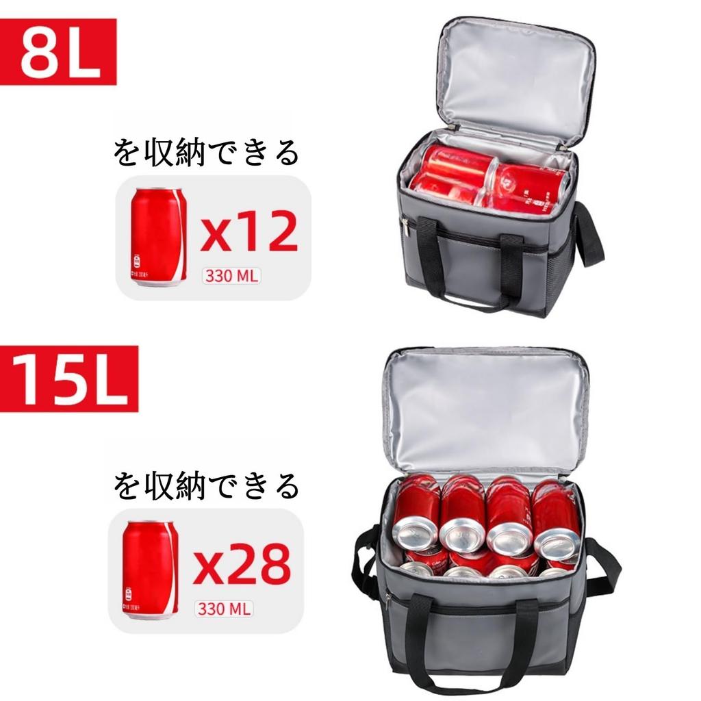 HZT Cooler 15L Large Made of PEVA and Pearl Keeps Food Cold or Hot for 24 Handheld Ideal for and Other Outdoor Activities Box, Capacity, Lightweight,