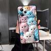 Cartoon Animals Cute Phone Case For Xiaomi Redmi Note 15 14 13 12 12S 11E 11 11S Pro Plus 4G 5G Black Soft TPU
