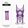 Purple Erotic Underwear Small Breasts Gather Perspective Pajamas 2025 New Sexy One-piece Garters Qqny Female Temptation