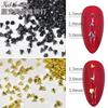 100Pcs Alloy Nail Charms Gold Silver Mixed Shapes Nail Art Decorations DIY Manicure Accessories